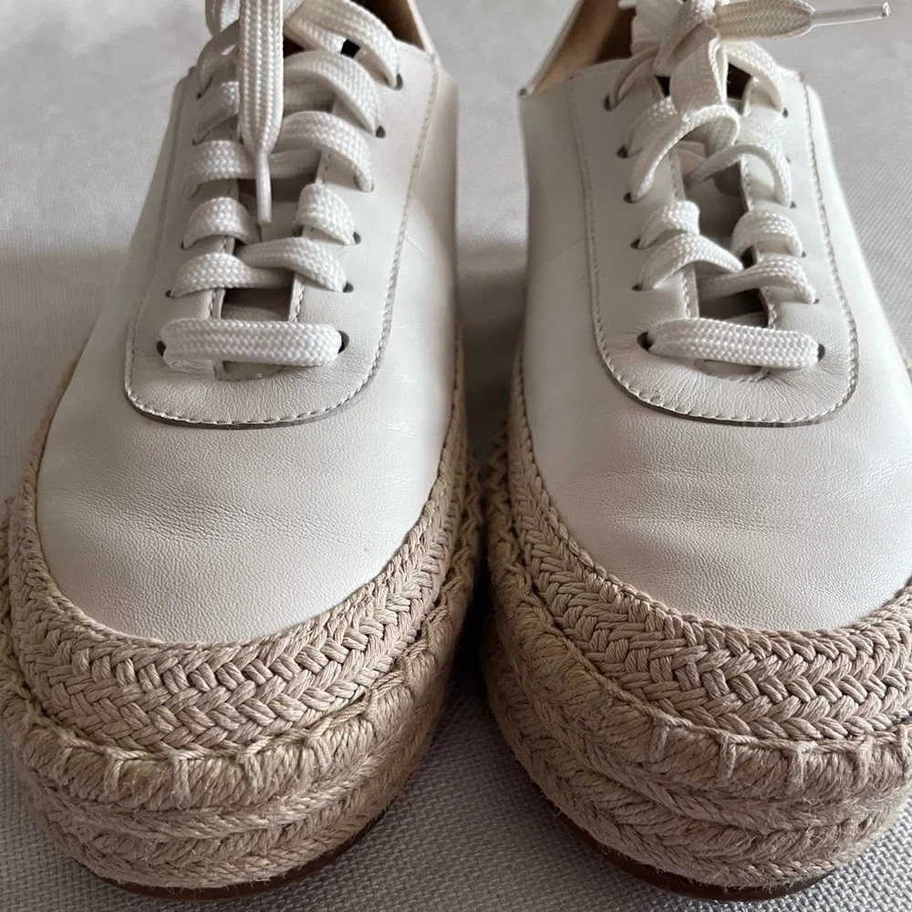 Linea Paolo Women's Selma White Platform Sneakers Size 10